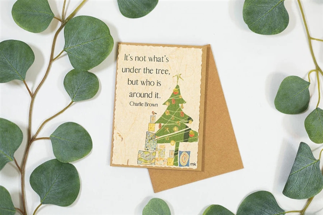 It's Not What's Under the Tree Banana Paper Christmas Card