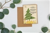 Charlie Brown Tree Banana Paper Christmas Card