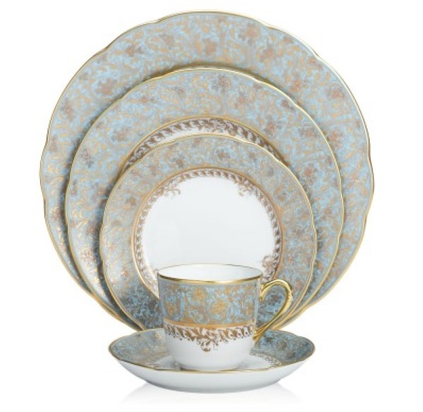 Bernardaud Eden Turquoise Five Piece Place Setting