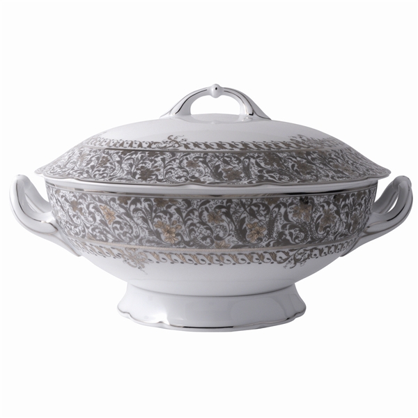 Bernardaud Eden Platinum Soup Tureen