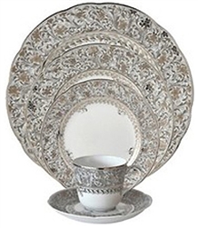 Bernardaud Eden Platinum Five Piece Place Setting