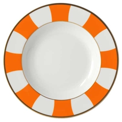 Bernardaud Galerie Royale Orange Rim Soup