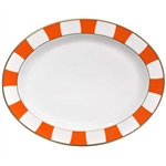 Bernardaud Galerie Royale Orange Oval Platter