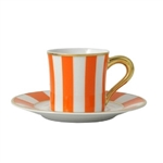 Bernardaud Galerie Royale Orange After Dinner Saucer Only