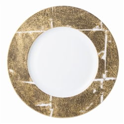 Bernardaud Gold Leaf Service Plate Coupe 12"