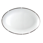 Bernardaud Silver Leaf Oval Platter 15"