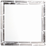 Bernardaud Silver Leaf Fidji Dinner Plate Square