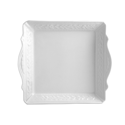 Bernardaud Louvre Square Handled Tray