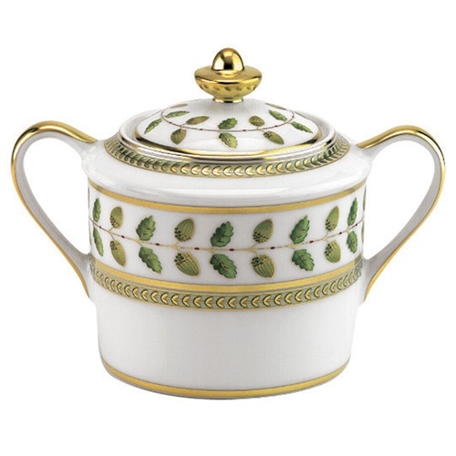 Bernardaud Constance Green Sugar Bowl