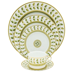 Bernardaud Constance Green 5 Piece Place Setting