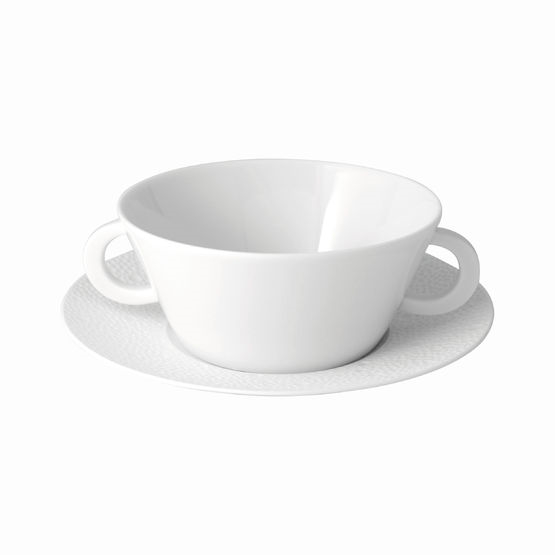 Bernardaud Ecume White Cream Soup Cup Only