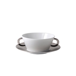 Bernardaud Ecume Platinum Cream Soup Cup Only