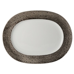 Bernardaud Ecume Platinum Oval Platter