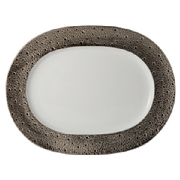 Bernardaud Ecume Platinum Oval Platter