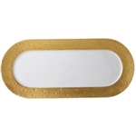 Bernardaud Ecume Gold Cake Platter Rectangular