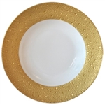 Bernardaud Ecume Gold Rim Soup Plate