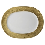 Bernardaud Ecume Gold Oval Platter Small