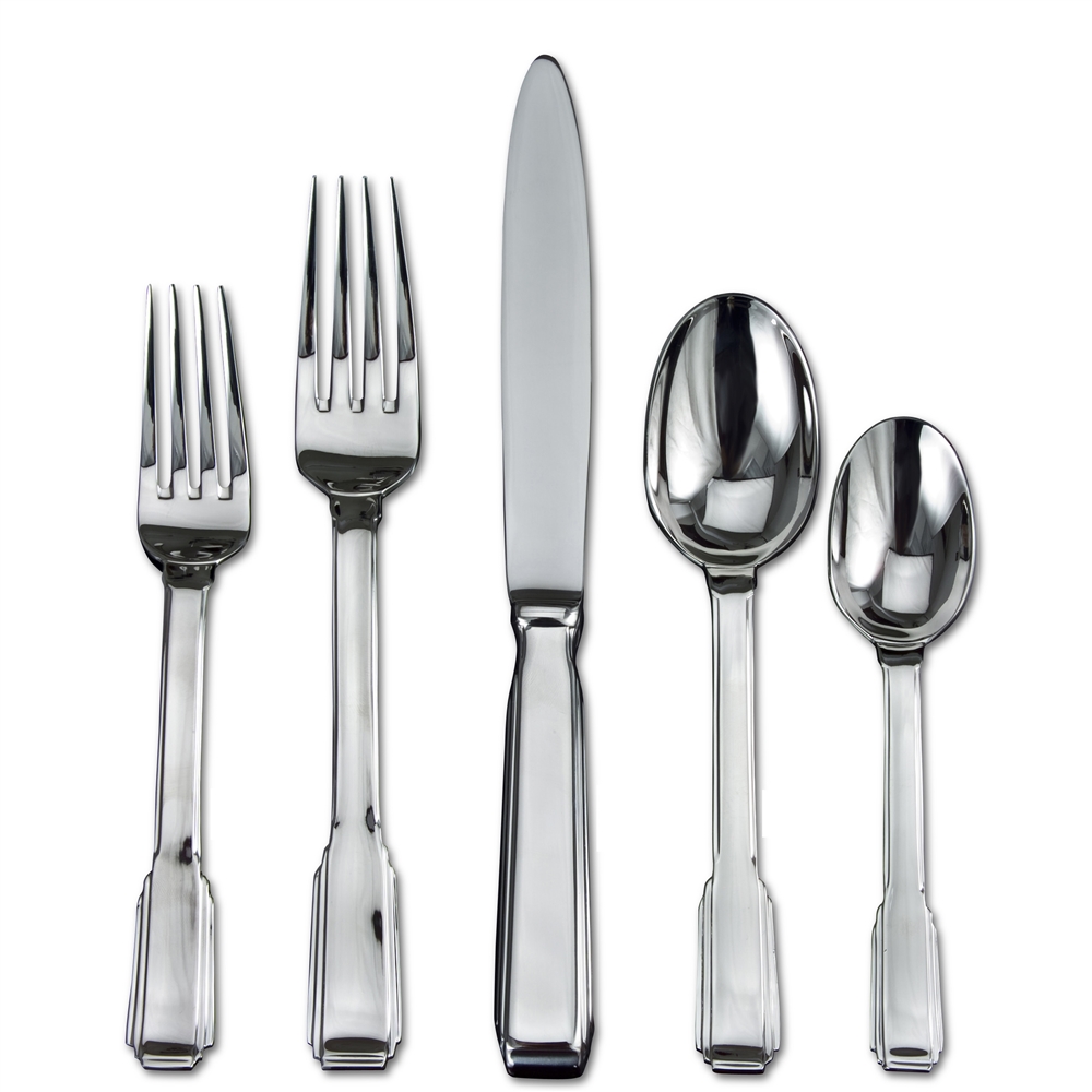 Ricci Argentieri Art Deco 5-Piece Flatware Place Set