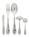 Ricci Argentieri Impero Stainless 5-Piece Hostess Set