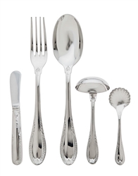 Ricci Argentieri Impero Stainless 5-Piece Hostess Set