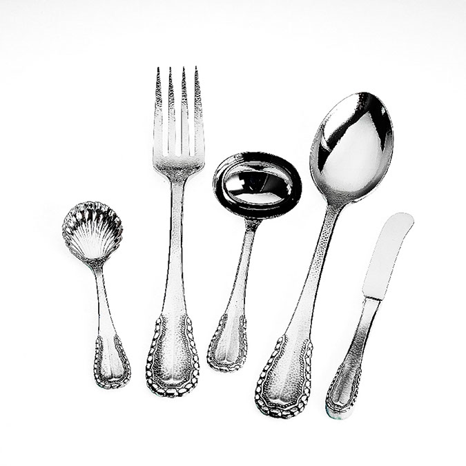 Ricci Argentieri Merletto 5-Piece Hostess Set