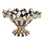 MacKenzie-Childs Courtly Check Fluted Compote