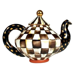MacKenzie-Childs Courtly Check Teapot