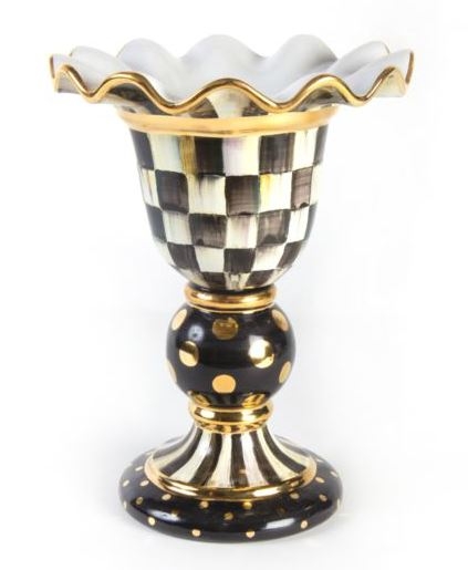 MacKenzie-Childs Courtly Check Stately Vase