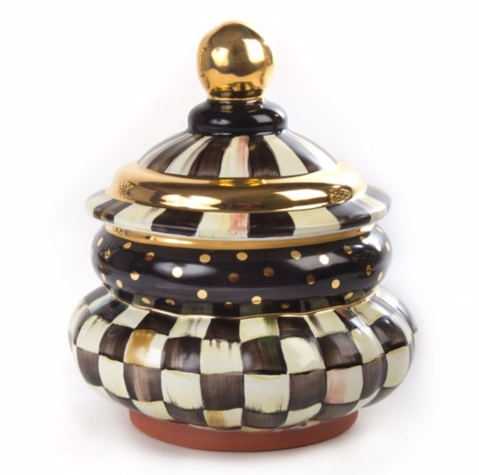 MacKenzie-Childs Courtly Check Small Canister