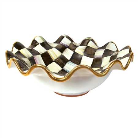 MacKenzie-Childs Courtly Check Medium Serving Bowl