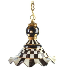 Mackenzie-Childs Courtly Check Pendant Lamp Medium