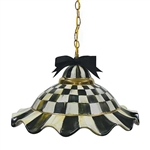 Mackenzie-Childs Courtly Check Fluted Hanging Lamp