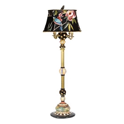 Mackenzie-Childs Grandiosity Floor Lamp Black Shade