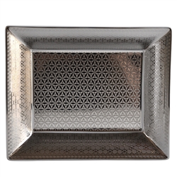 Bernardaud Limoges Divine Platinum Rectangular Dish