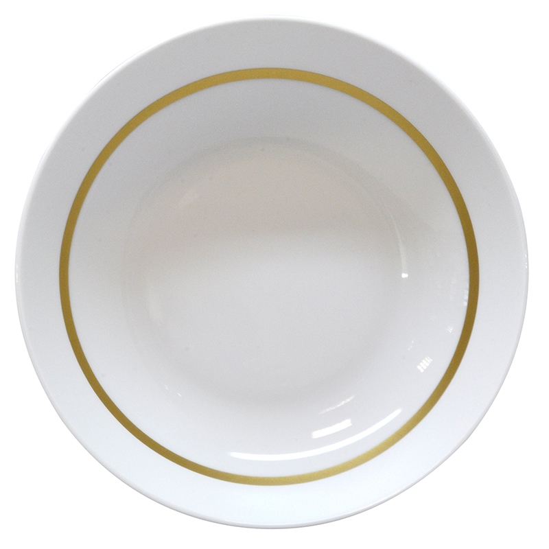 Bernardaud Limoges Cronos Gold Coupe Soup Plate