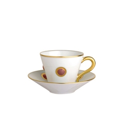 Bernardaud Ithaque Gold Moroccan Red Saucer Only