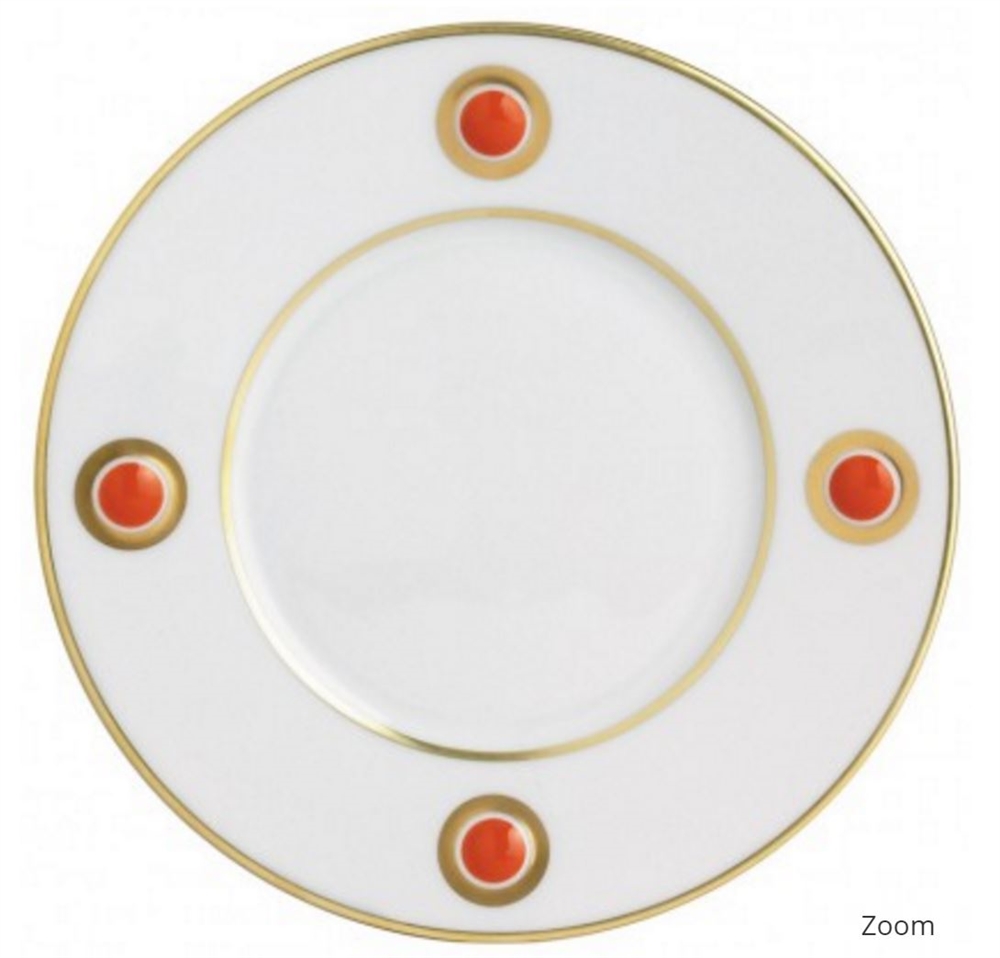 Bernardaud Ithaque Gold Orange Salad Plate