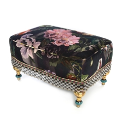 Mackenzie-Childs Moonlight Garden Rumor Has It Ottoman