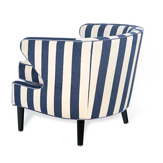 Navy stripe accent discount chair