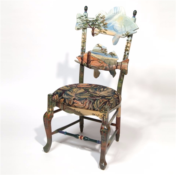 Mackenzie-Childs Forest Fish Chair