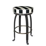 Mackenzie-Childs Flatiron Bar Stool Black