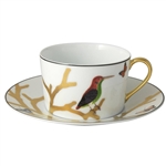 Bernardaud Aux Oiseaux Breakfast Cup & Saucer Set Of 2