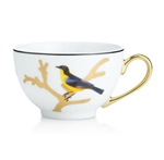 Bernardaud Aux Oiseaux Tea Cup and Saucer Set