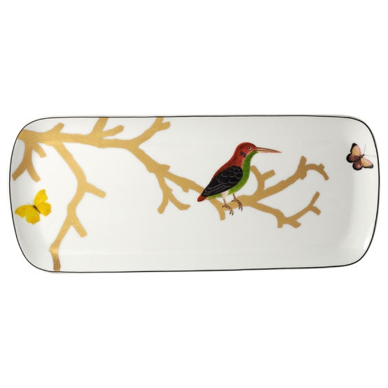 Bernardaud Aux Oiseaux Cake Platter Rectangular