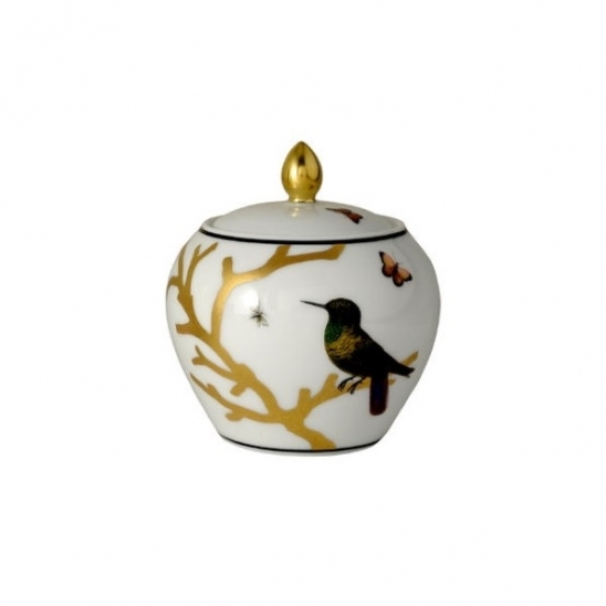 Bernardaud Aux Oiseaux Sugar Bowl Boule Shape