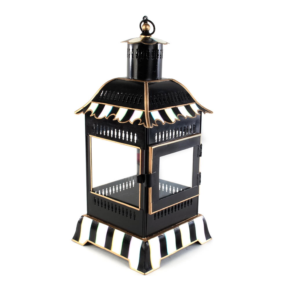 MacKenzie-Childs Courtly Stripe Candle Lantern - Small