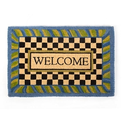 MacKenzie-Childs Periwinkle Welcome Mat