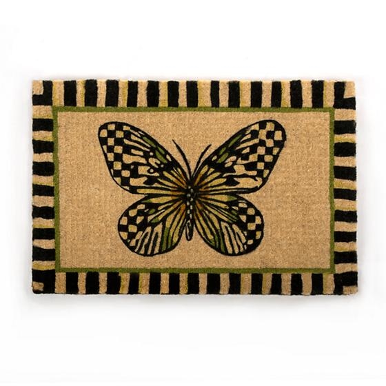 MacKenzie-Childs Butterfly Entrance Mat