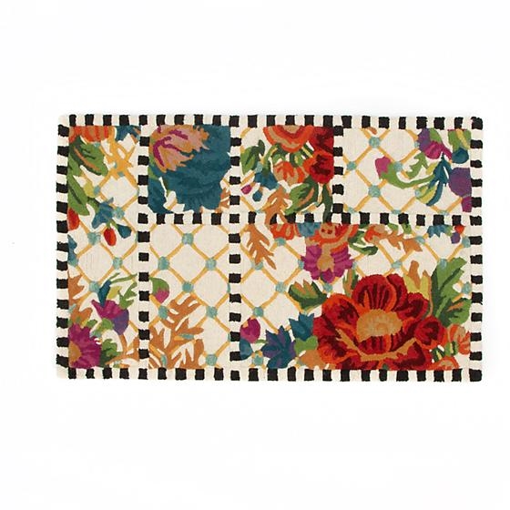 Mackenzie-Childs Flower Market Trellis Rug - 2'3" x 3'9"