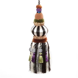 Mackenzie-Childs Bibelot Tassel - Black & White